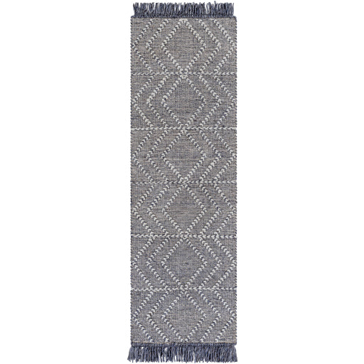 Surya Uttar Charcoal Rug 2'6" X 8'