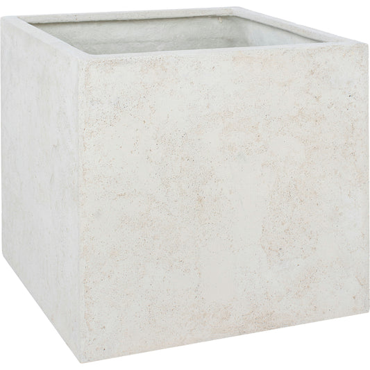 Adriel Natural Stone, Resin, Fiberglass Cube Planter