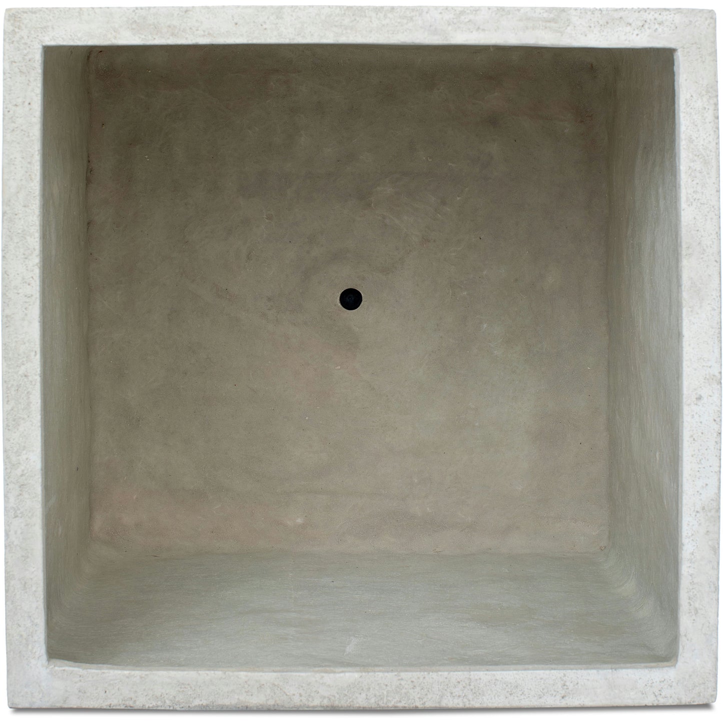 Alona Beige Taupe Stone, Resin, Fiberglass Cube Planter
