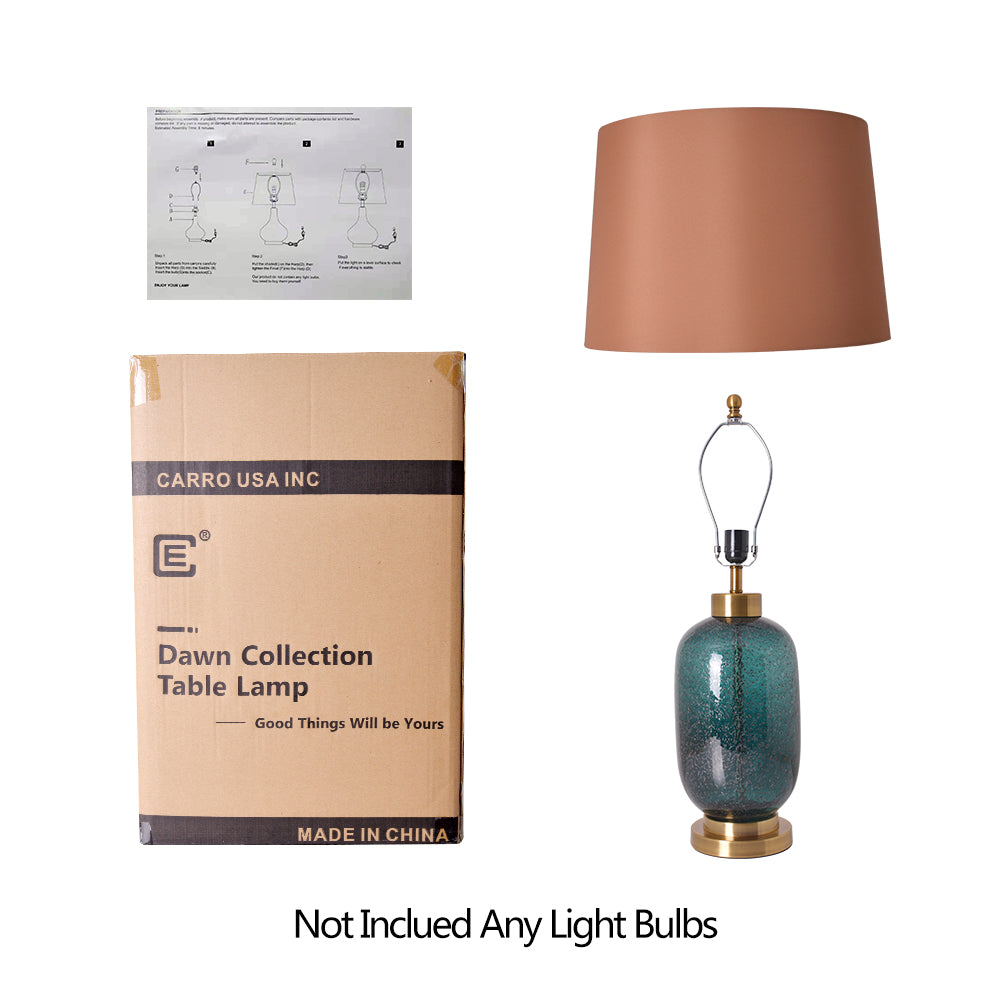 Bebspiro 27" Table Lamp (Single) - Dark Green