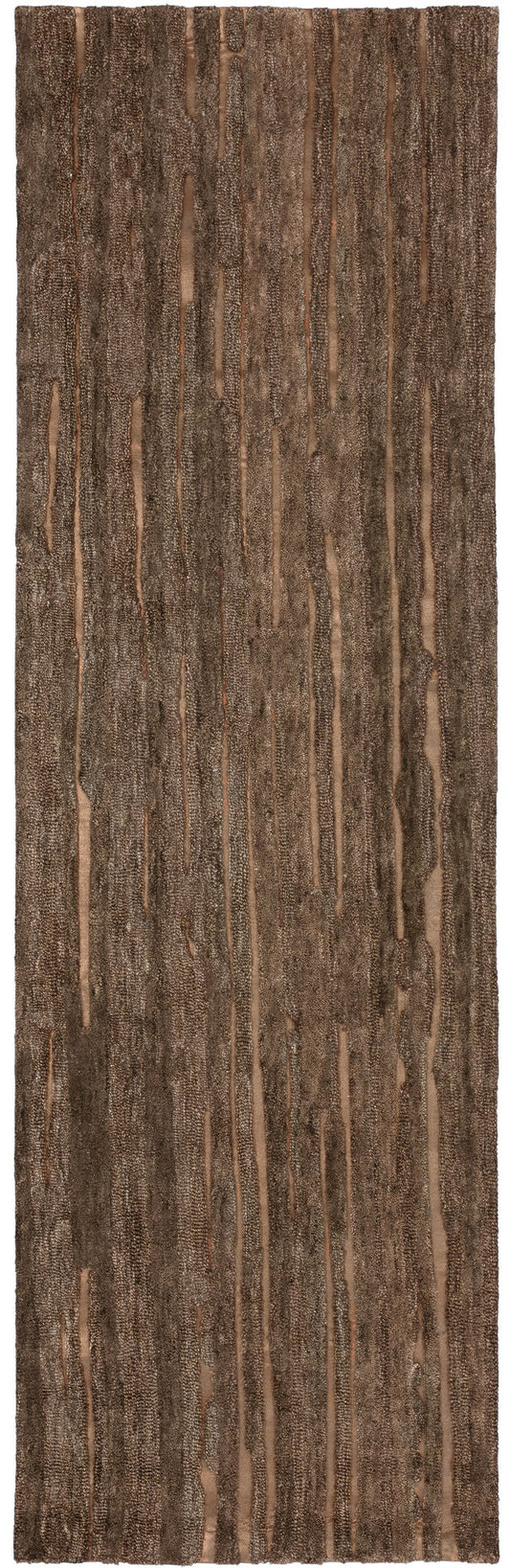 Vibes VB1 Chocolate 2'3" x 7'6" Runner Rug