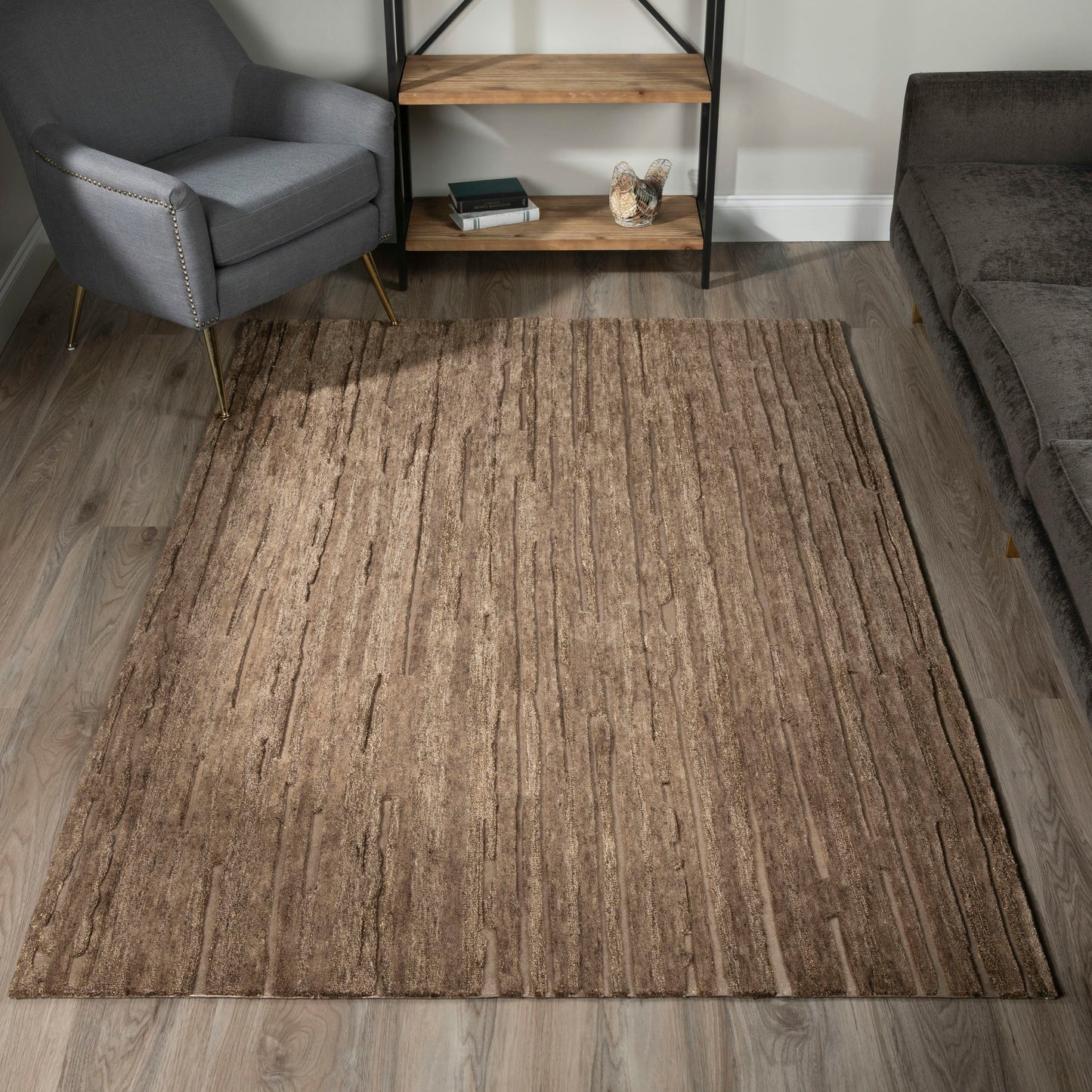 Vibes VB1 Chocolate 3'6" x 5'6" Rug