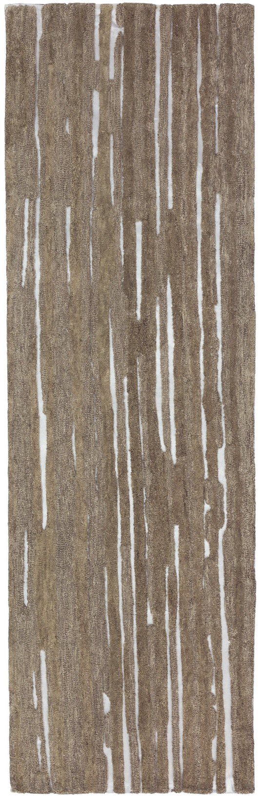 Vibes VB1 Mushroom 2'6" x 12' Runner Rug