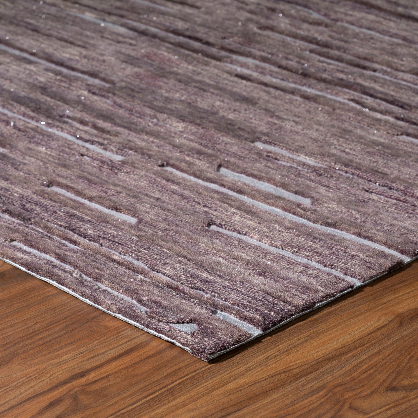 Vibes VB1 Plum 2'6" x 20' Runner Rug