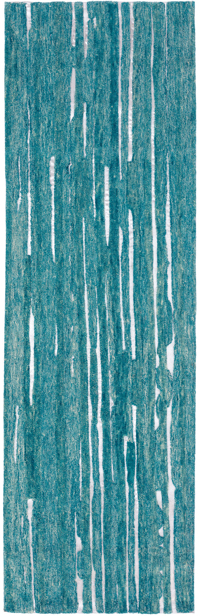 Vibes VB1 Teal 2'6" x 10' Runner Rug