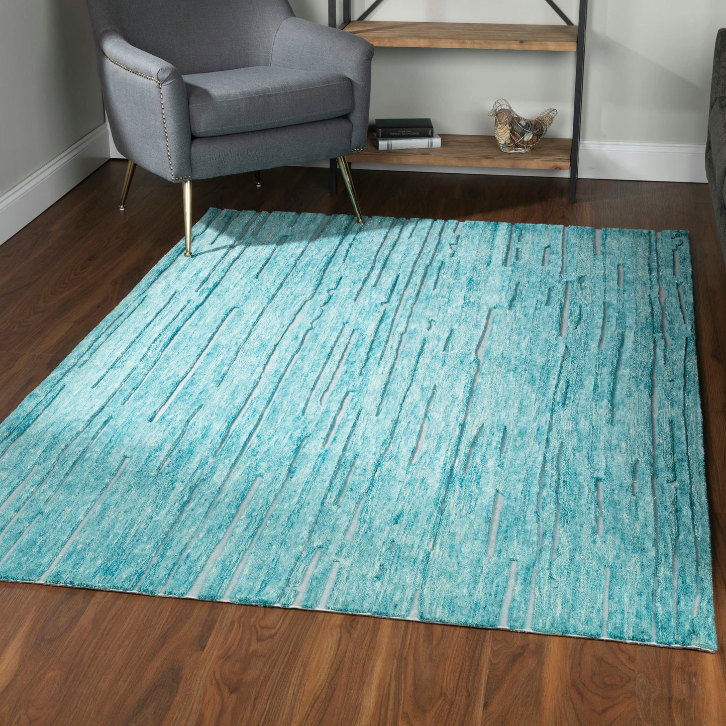 Vibes VB1 Teal 5' x 7'6" Rug