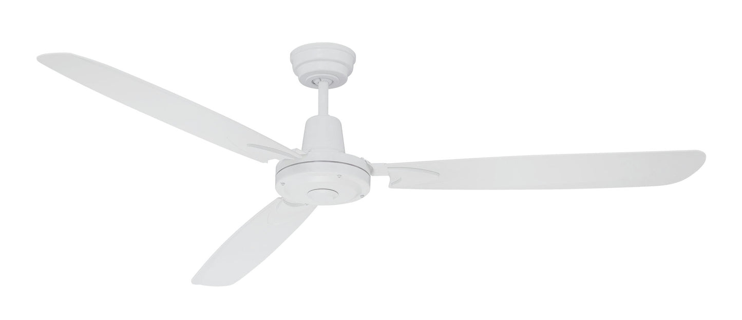 58" Velocity Ceiling Fan in White