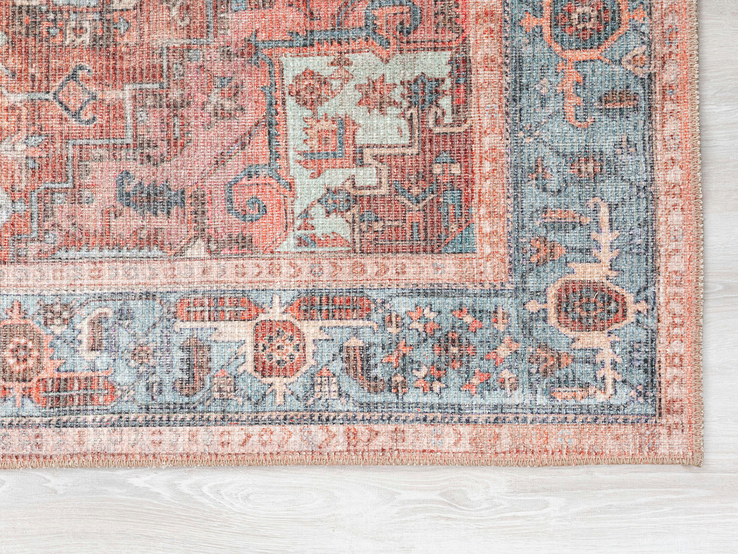 Kaleen Vera Collection Bright Light Blue Area Rug 8'6" x 11'6"