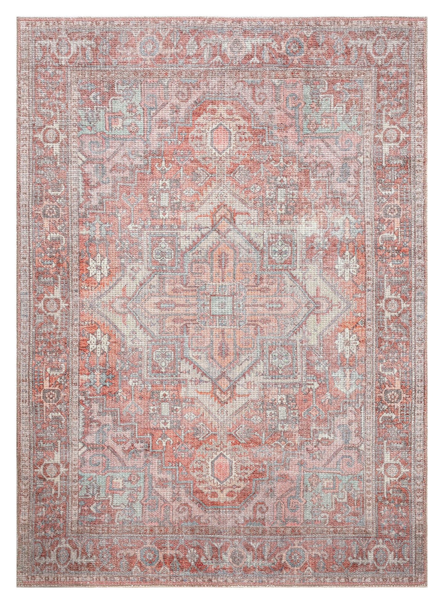 Kaleen Vera Collection Light Coral Area Rug 8'6" x 11'6"