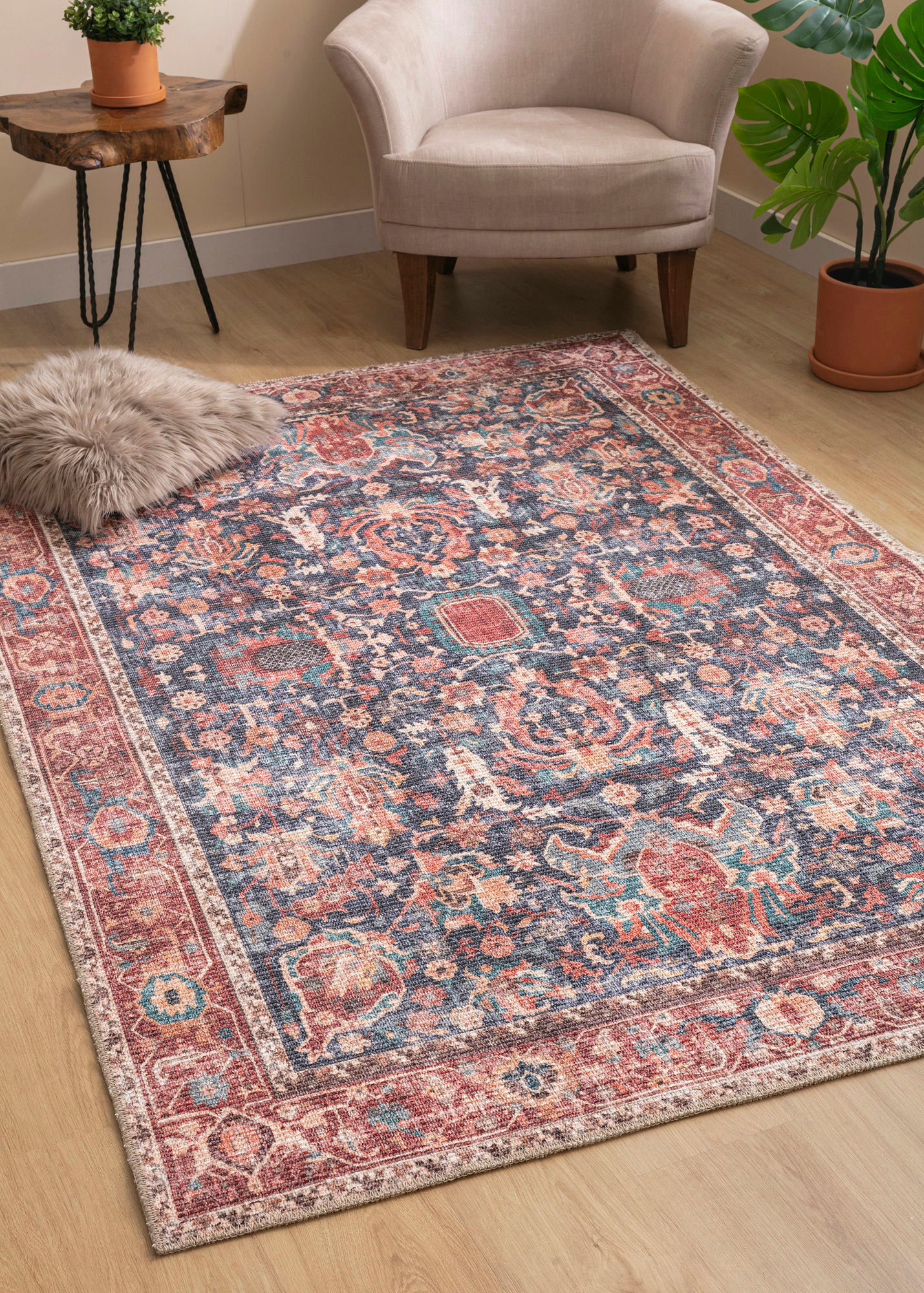 Kaleen Vera Collection Dark Multi Area Rug 7'6" x 10'