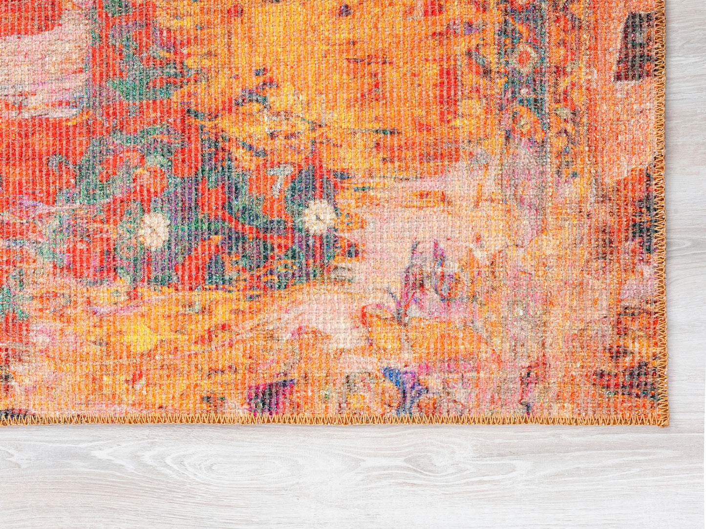 Kaleen Vera Collection Bright Red Area Rug 7'6" x 10'