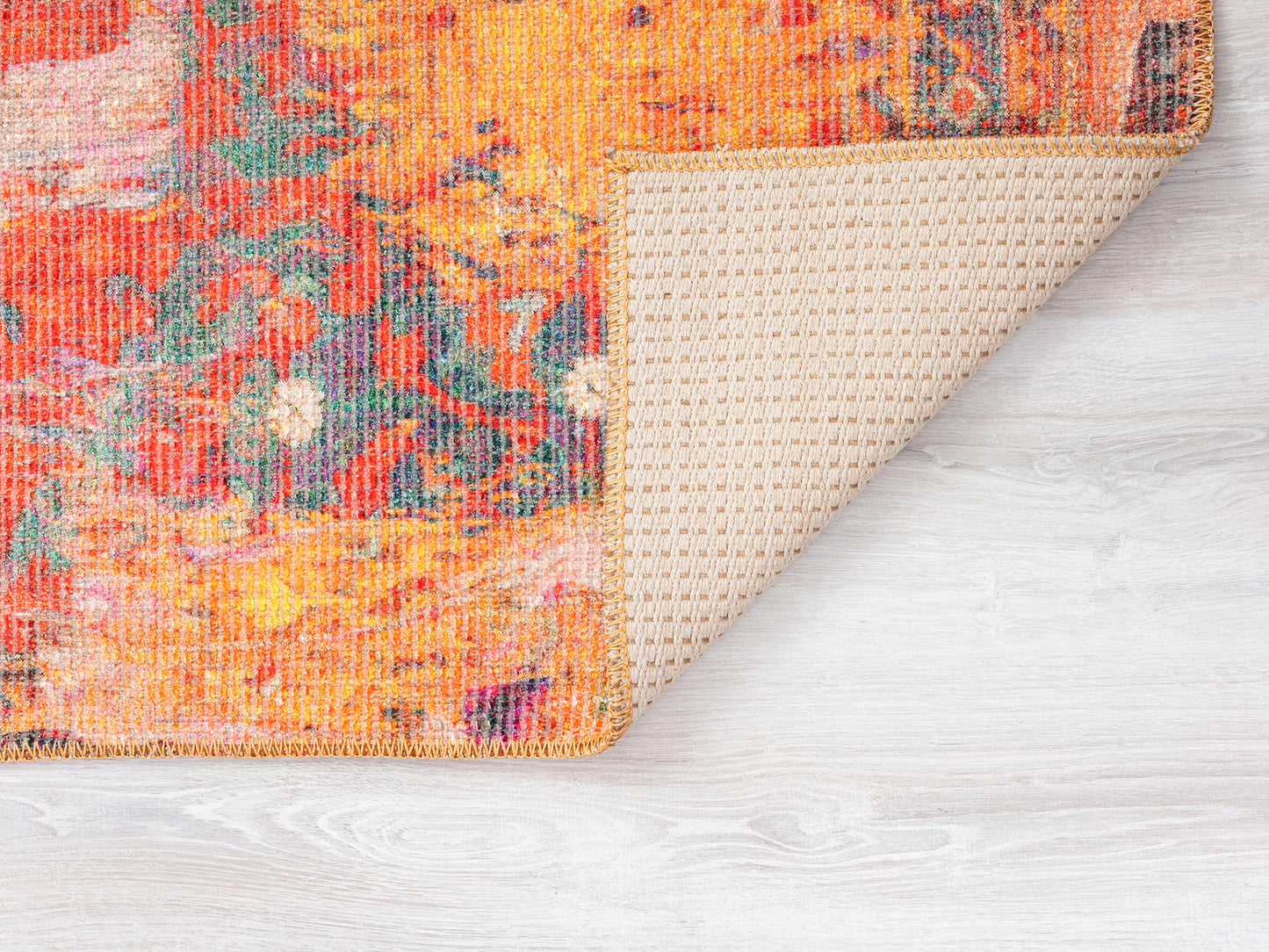 Kaleen Vera Collection Bright Red Area Rug 7'6" x 10'