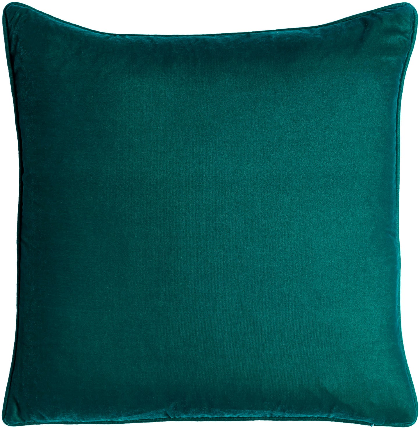 Surya Velvet Glam Deep Teal Pillow Shell With Down Insert 18"H X 18"W