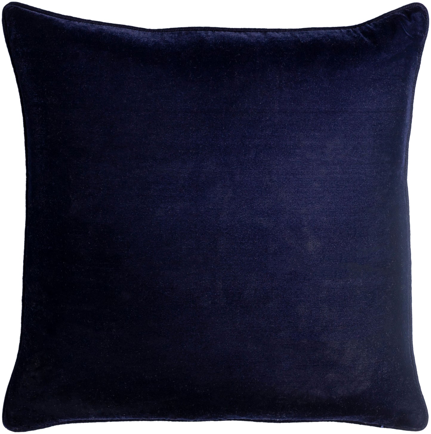 Surya Velvet Glam Navy Pillow Shell With Down Insert 18"H X 18"W