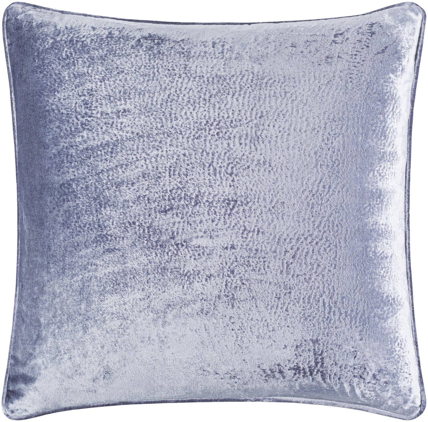 Surya Velvet Mood Gray Pillow Shell With Down Insert 18"H X 18"W