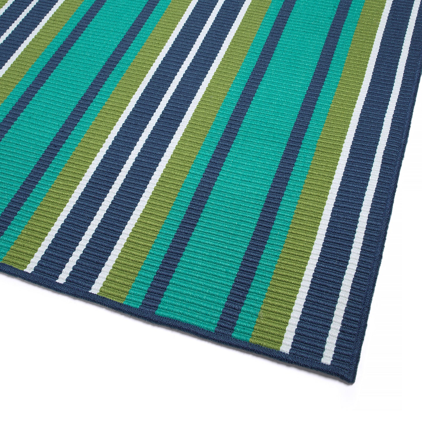 Kaleen Voavah Collection Teal Navy Area Rug 5' x 7'6"