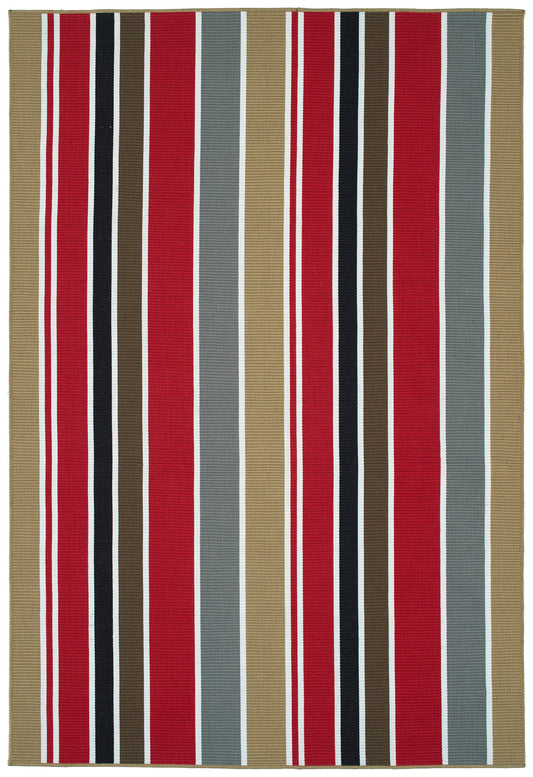 Kaleen Voavah Collection Red LtBrown Area Rug 8' x 10'