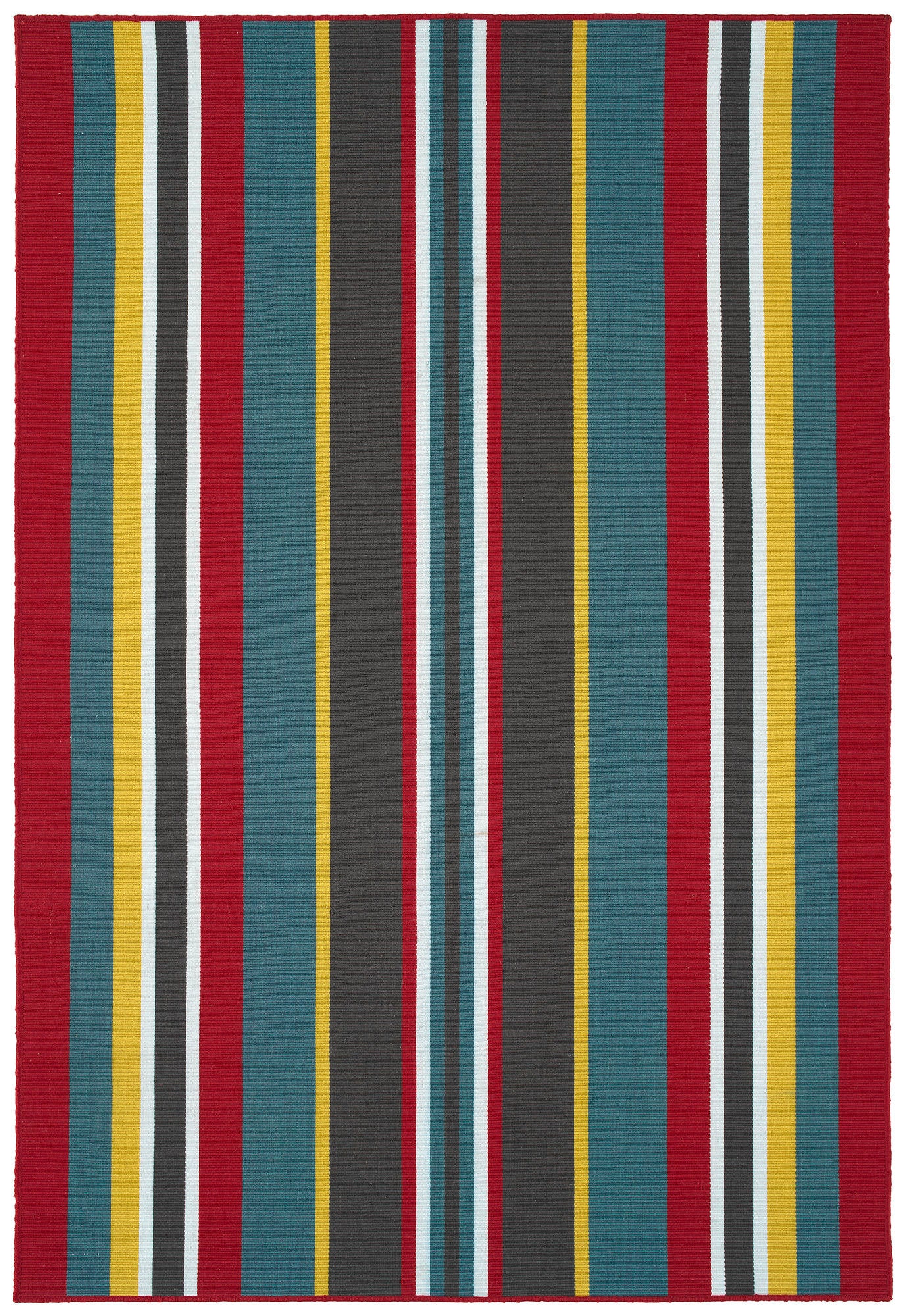 Kaleen Voavah Collection Red Gray Area Rug 5' x 7'6"