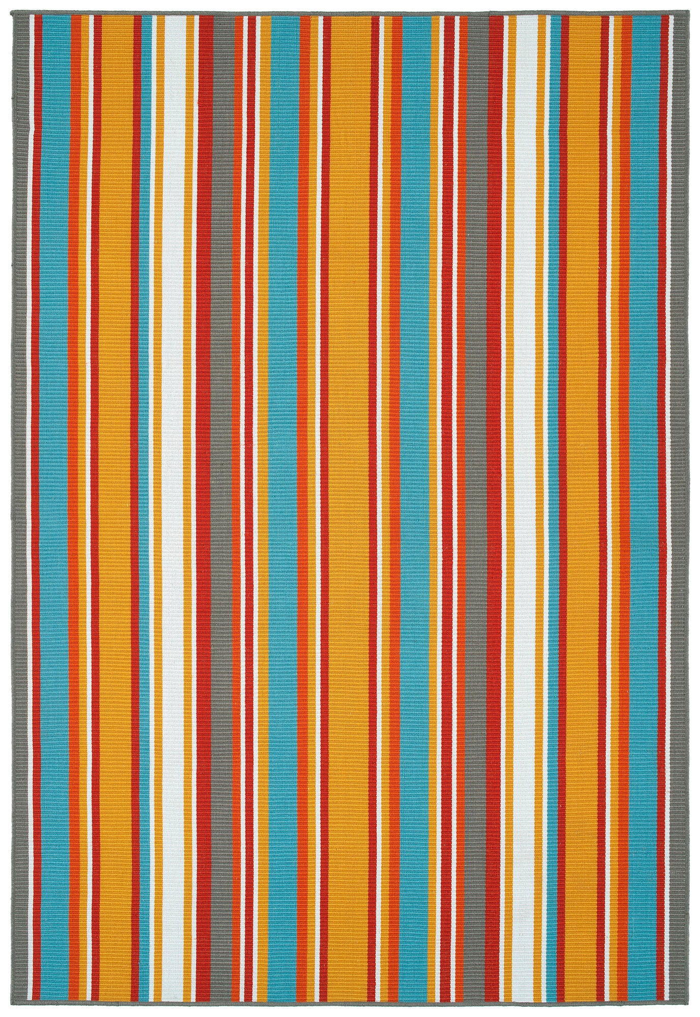 Kaleen Voavah Collection Light Orange Throw Rug 2' x 3'