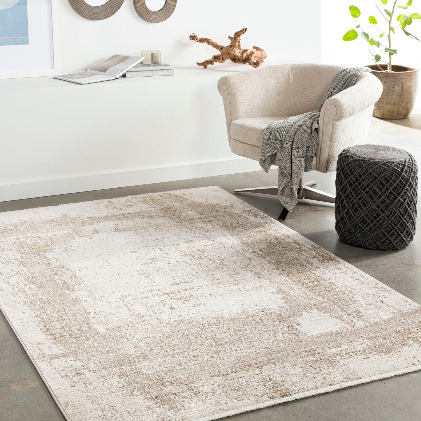 Surya Valour Medium Gray Rug 5' X 7'10"