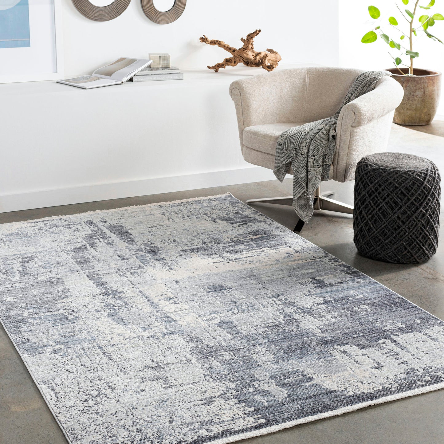 Surya Valour Slate Rug 3' X 4'11"
