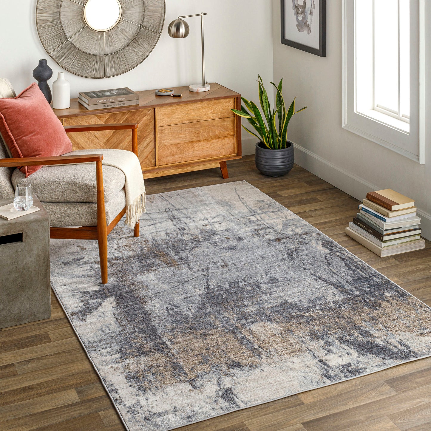 Surya Valour Vor-2307 Medium Gray Rug 2' X 3'