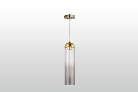 Carro Home Gidra Cylinder Glass Pendant Light â€“ Gray Ombre