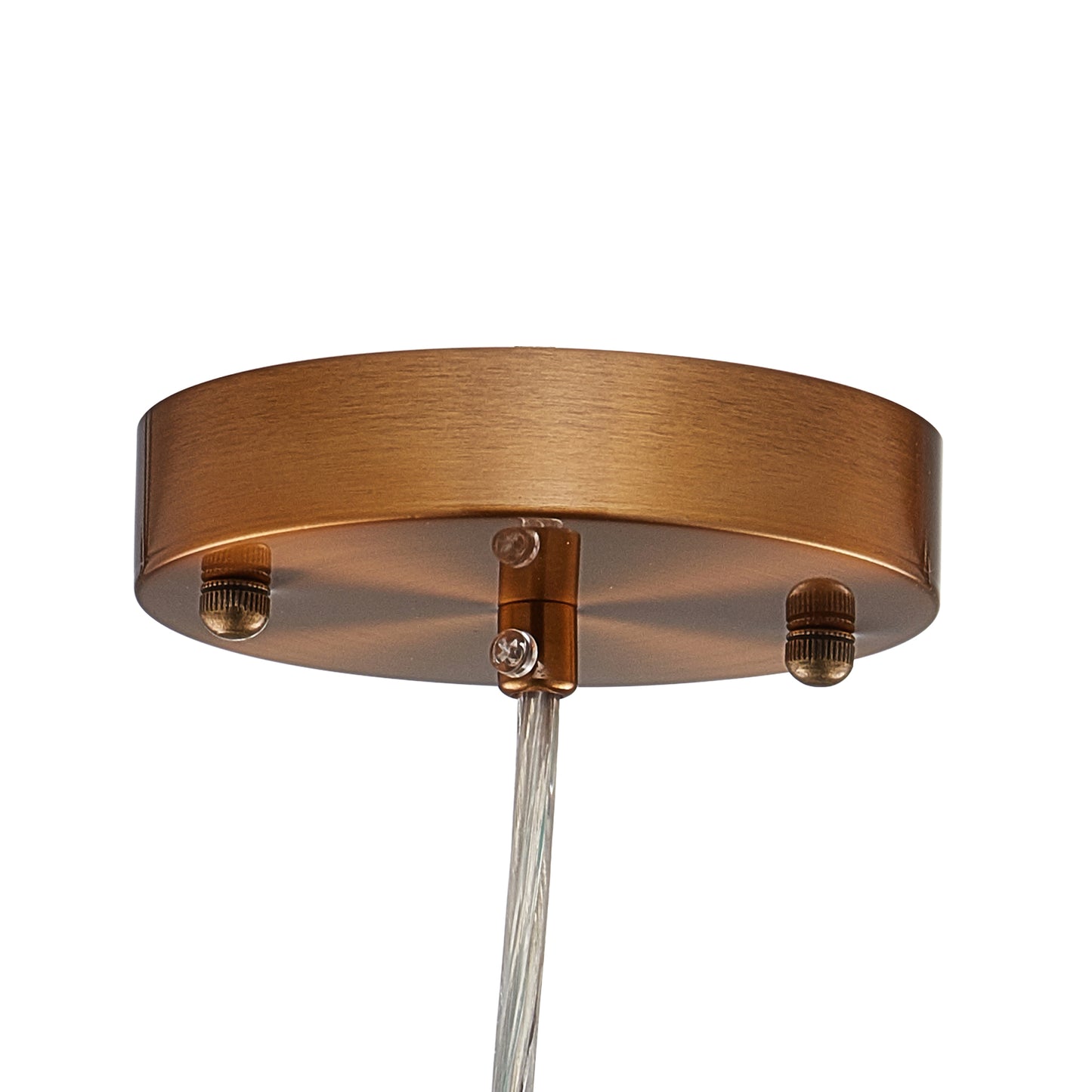 Carro Home Circulus Little Amber Ribbed Glass Mini Pendant Light