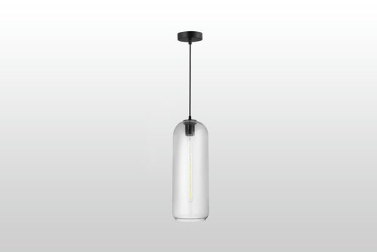 Carro Home Oriyan Big Cylinder Glass Pendant Light â€“ Clear