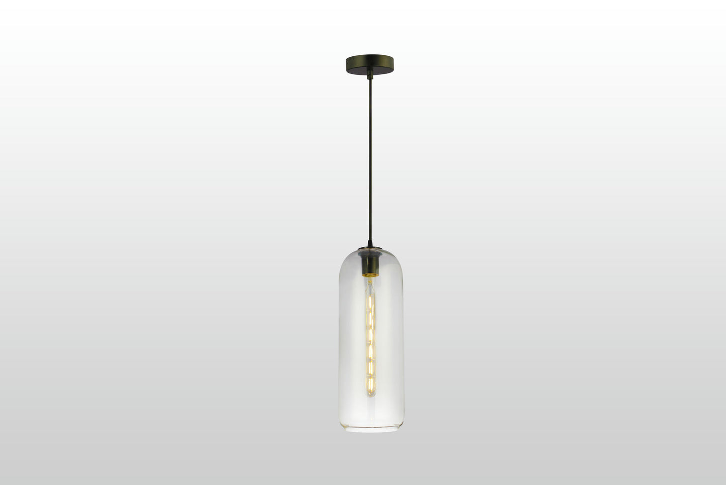 Carro Home Oriyan Big Cylinder Glass Pendant Light â€“ Clear