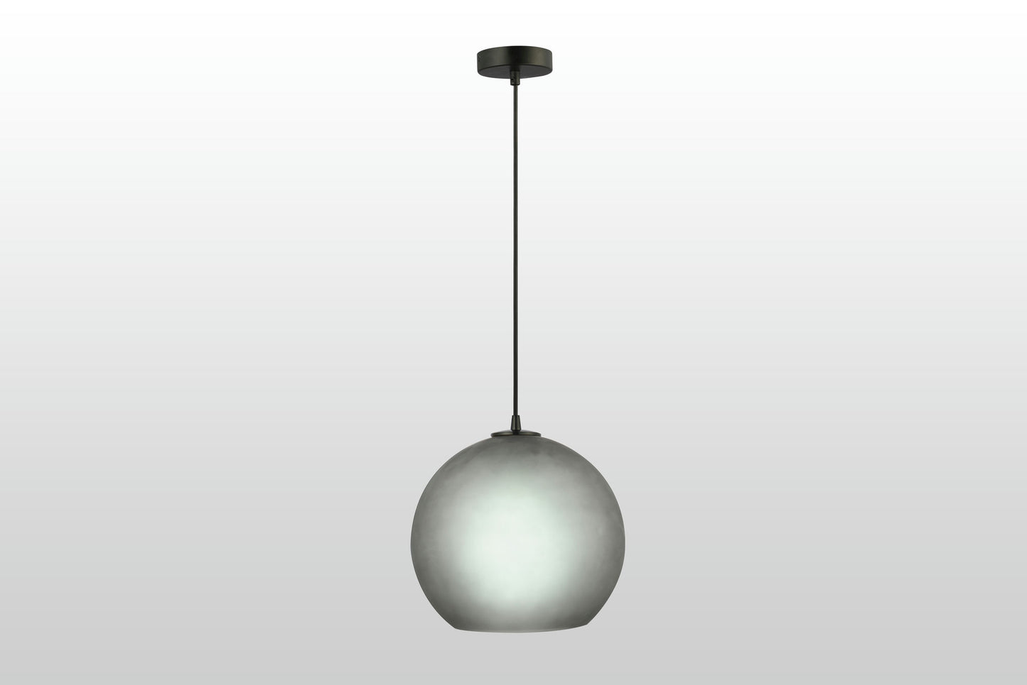 Carro Home Chelos Sphere Glass Pendant Light â€“ Frosted Gray