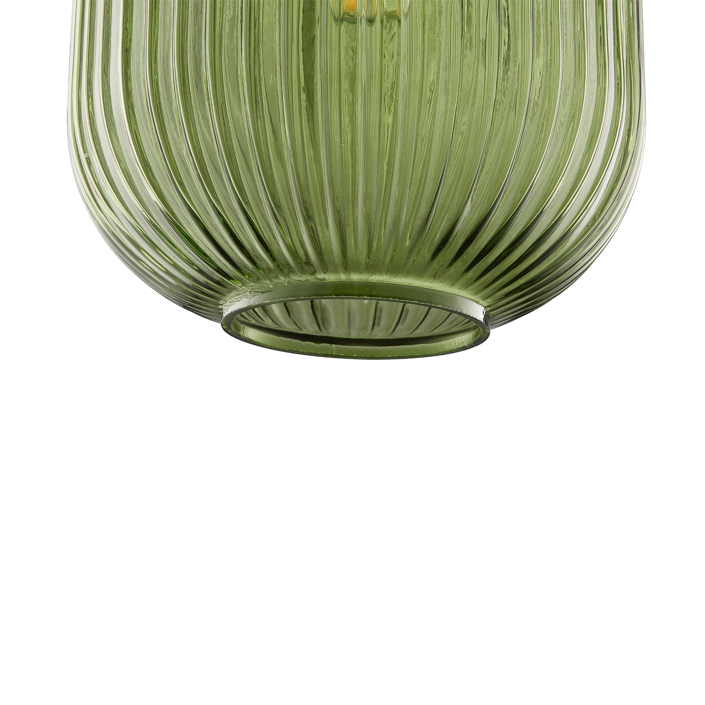 Carro Home Circulus Light Green Ribbed Glass Pendant Light