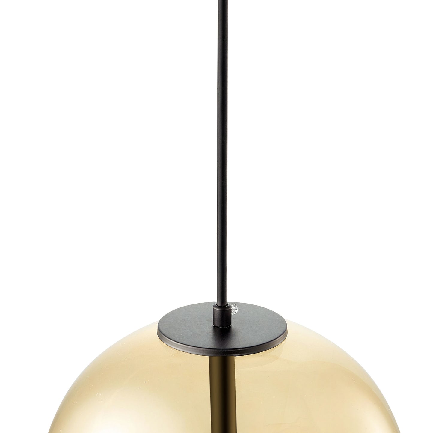 Carro Home Karina Glass Globe Pendant Light â€“ Amber