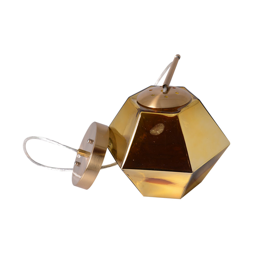 Carro Home Pegase Jewel Tone Glass Pendant Light â€“ Golden Diamond