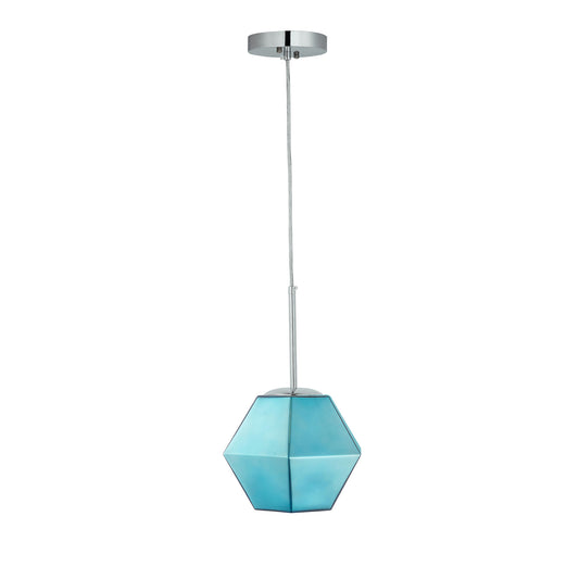 Carro Home Pegase Jewel Tone Glass Pendant Light â€“ Blue Sapphire