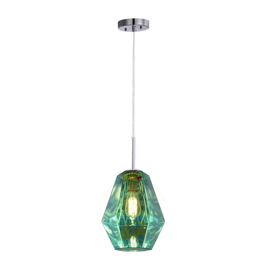Carro Home Stier Jewel Tone Glass Pendant Light â€“ London Blue Topaz