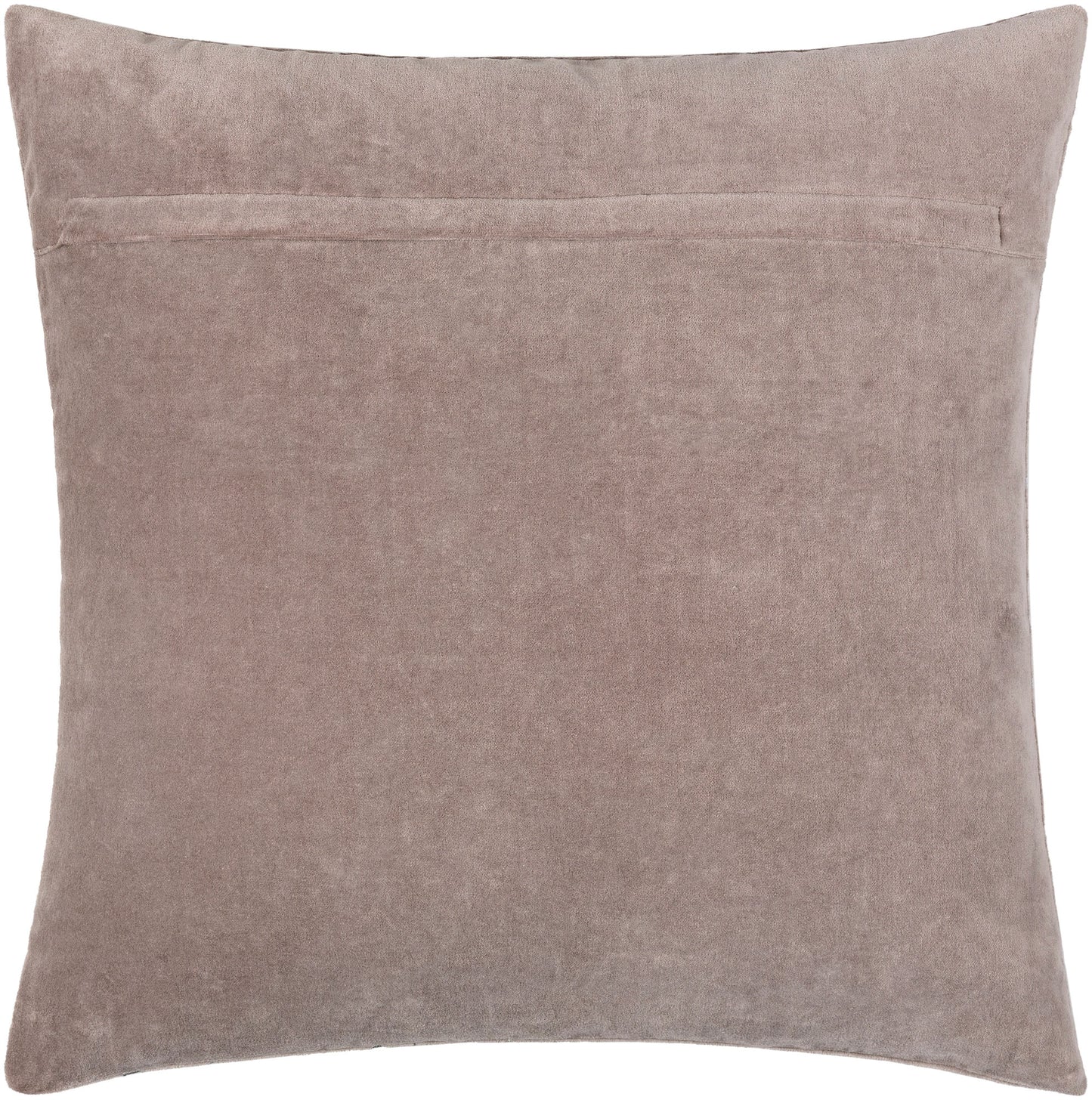 Surya Velvet Sparkle Gray Pillow Shell With Down Insert 18"H X 18"W