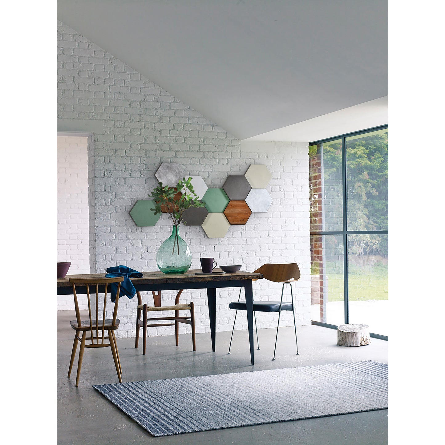 Glay Hexa Pastel Irregular Wall Décor 50 X 27 X 3