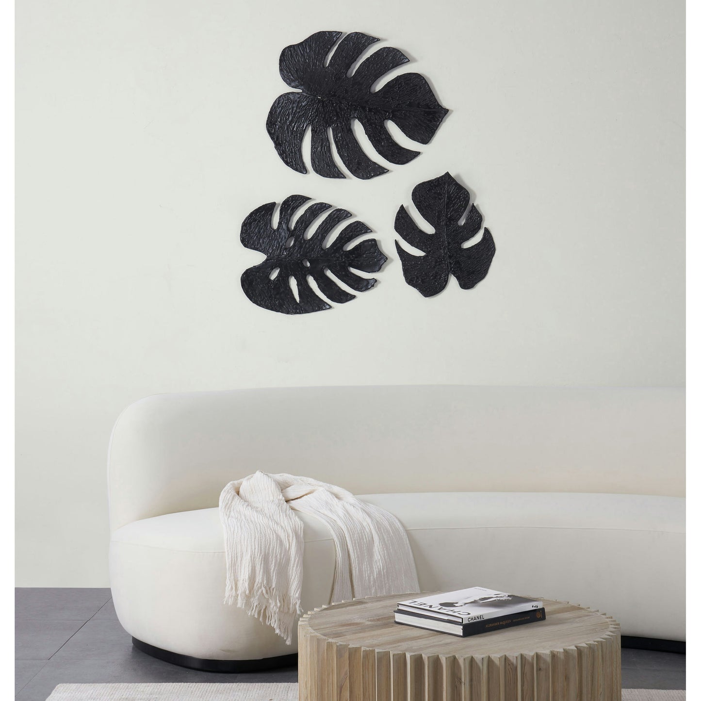 Arabella Matte Black Resin Wall Art