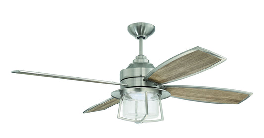 52" Waterfront Ceiling Fan in Brushed Polished Nickel