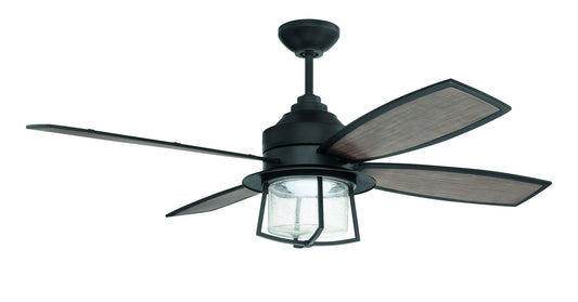 52" Waterfront Ceiling Fan in Flat Black