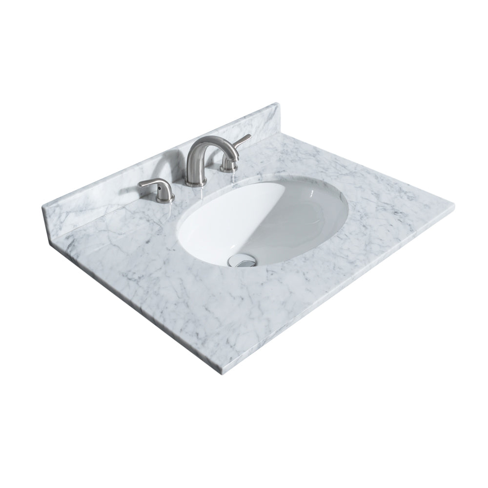 Sheffield 30" Single Vanity in Dark Gray, Top, Oval Sink, No Mirror