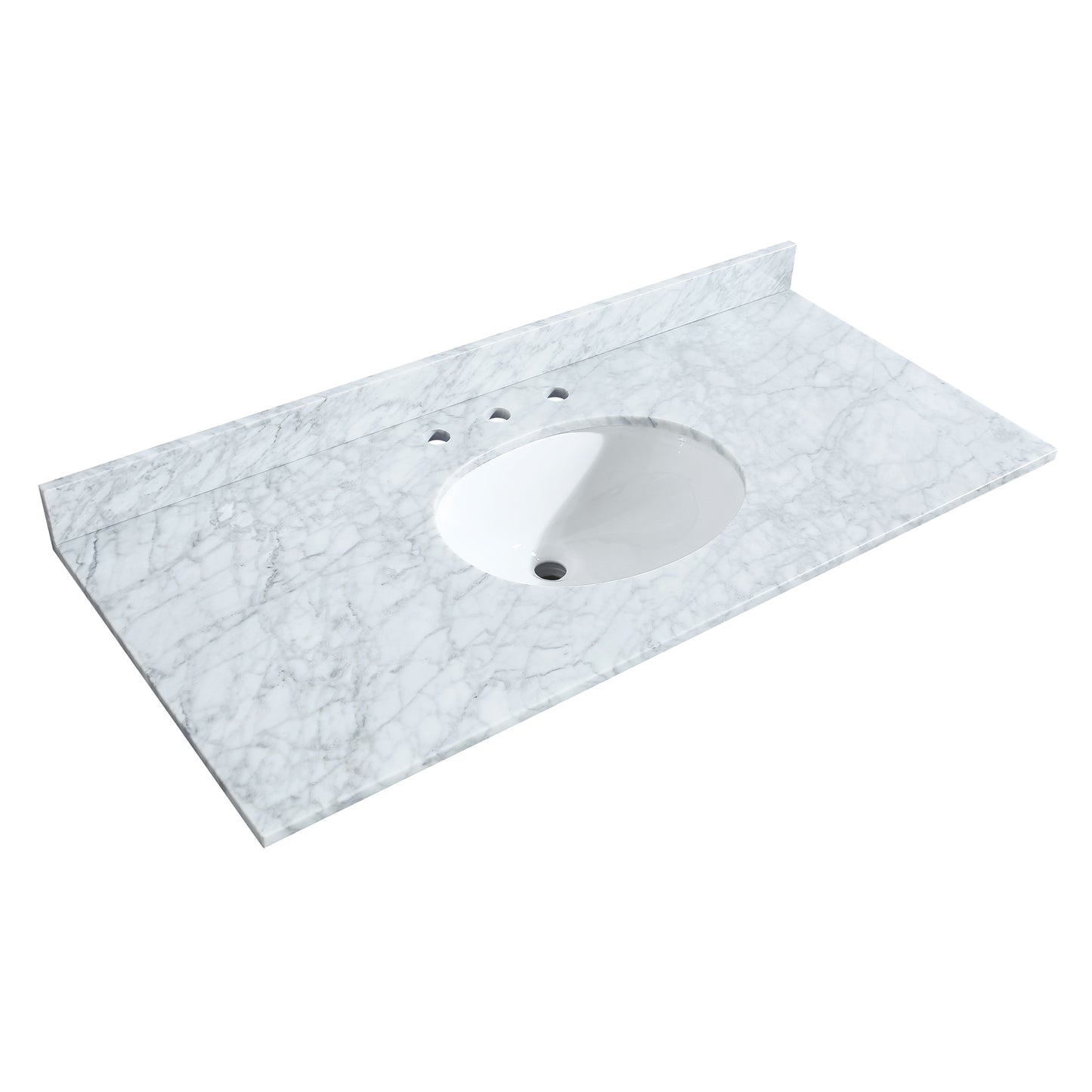 Deborah 48" Single Vanity in Dark Gray, Top, Oval Sink, No Mirror