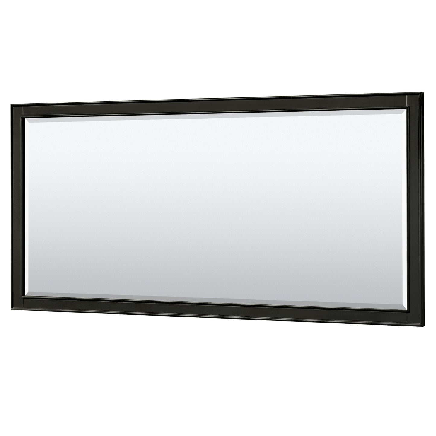 Deborah 72" Double Vanity in Dark Espresso, Top, Square Sinks, 70" Mirror