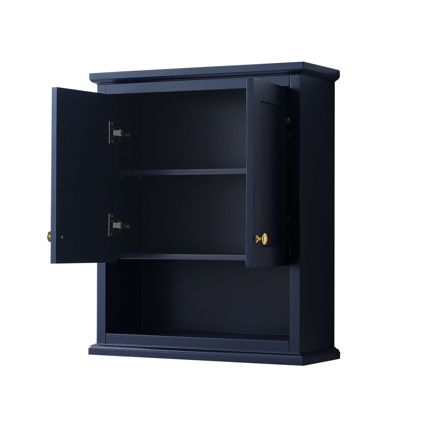 Avery Wall-Mounted Bathroom Storage Cabinet in Dark Blue