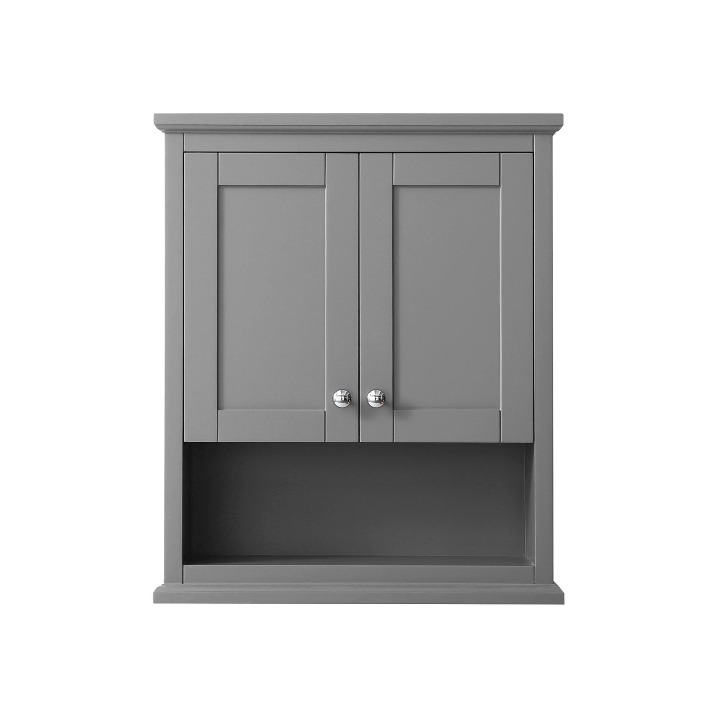 Avery Wall-Mounted Bathroom Storage Cabinet in Dark Gray