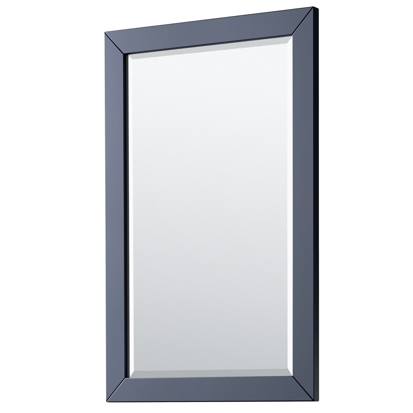 Daria 36" Single Vanity in Dark Blue, No Top, No Sink, 24" Mirror
