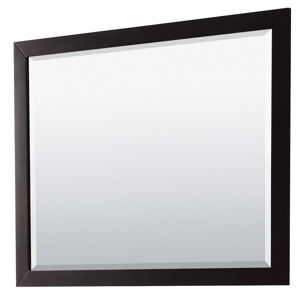 Daria 48" Single Vanity in Dark Espresso, Top, Square Sink, 46" Mirror