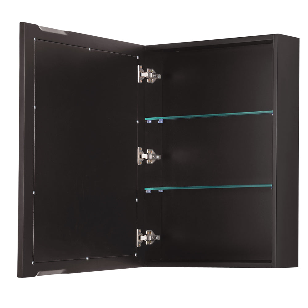 Daria 30" Single Vanity in Dark Espresso, Top, Square Sink, Medicine Cabinet