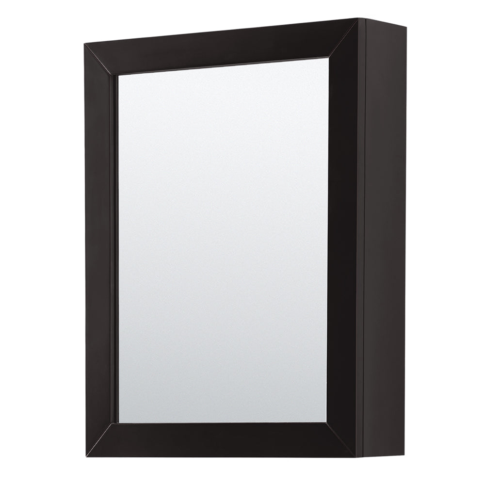 Daria 80" Double Vanity in Dark Espresso, Top, Square Sinks, Medicine Cabinets